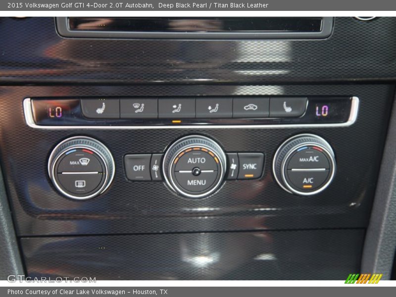 Deep Black Pearl / Titan Black Leather 2015 Volkswagen Golf GTI 4-Door 2.0T Autobahn