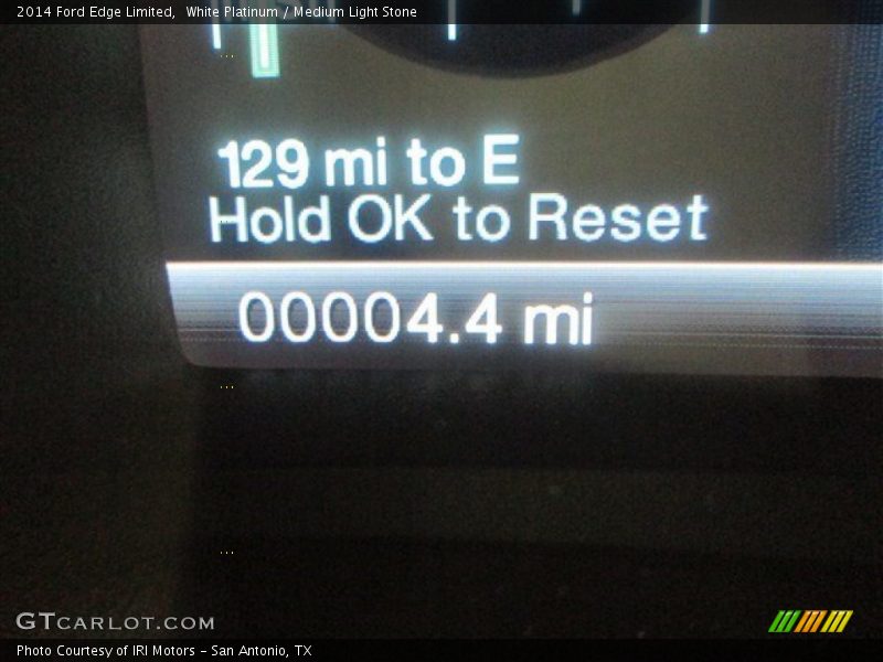 White Platinum / Medium Light Stone 2014 Ford Edge Limited