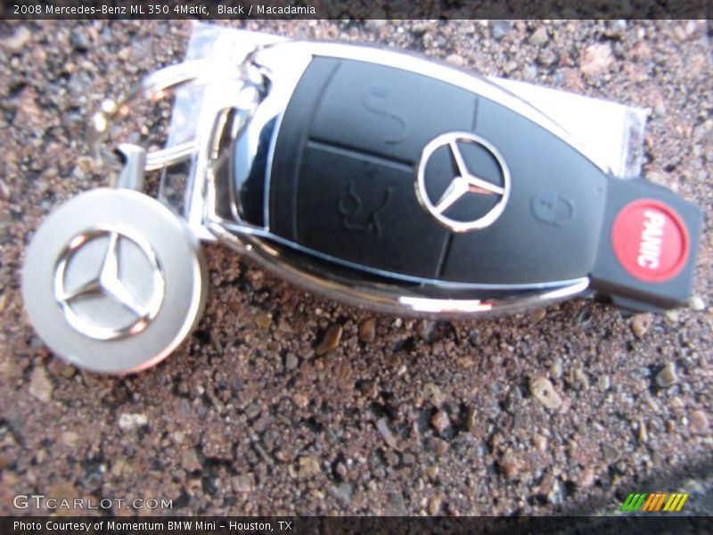 Black / Macadamia 2008 Mercedes-Benz ML 350 4Matic