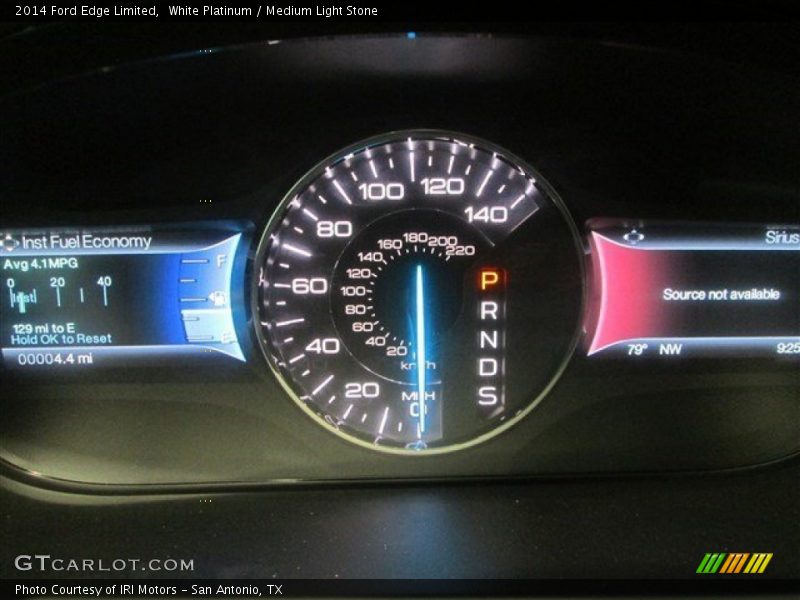 White Platinum / Medium Light Stone 2014 Ford Edge Limited