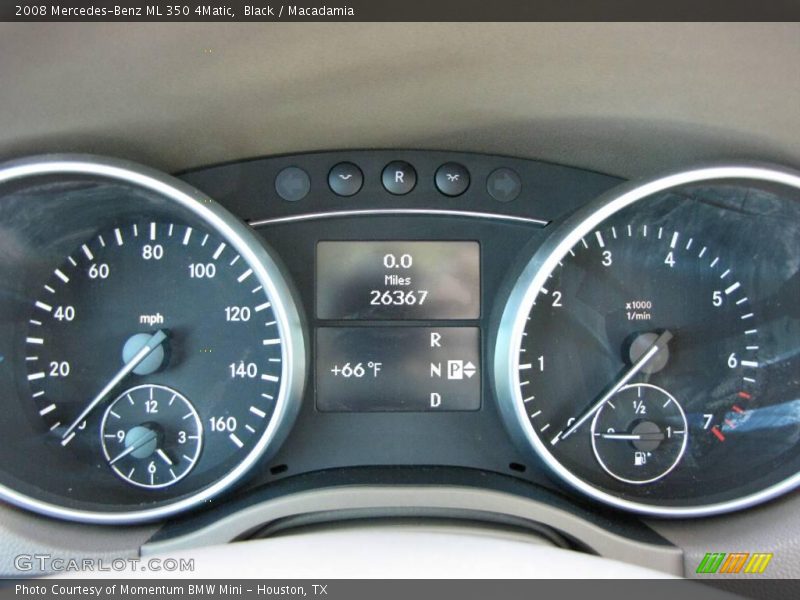 Black / Macadamia 2008 Mercedes-Benz ML 350 4Matic