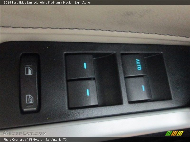 White Platinum / Medium Light Stone 2014 Ford Edge Limited