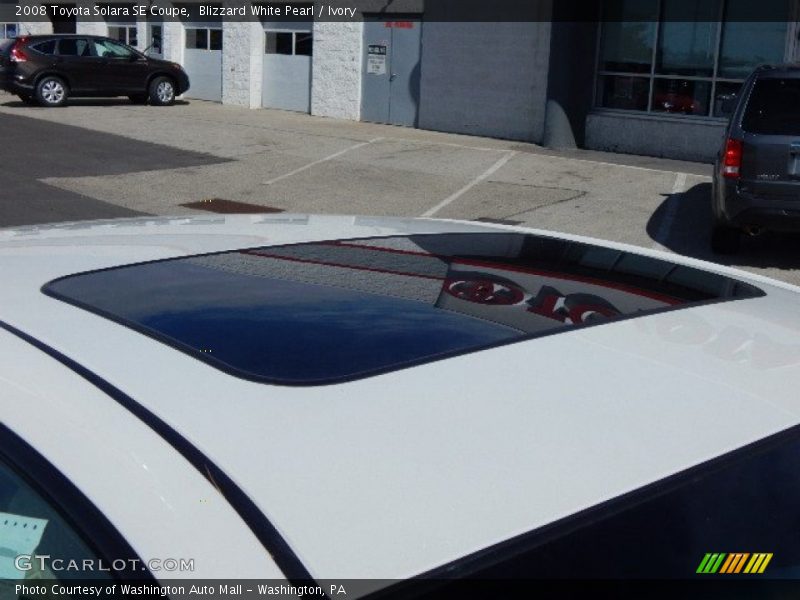 Blizzard White Pearl / Ivory 2008 Toyota Solara SE Coupe