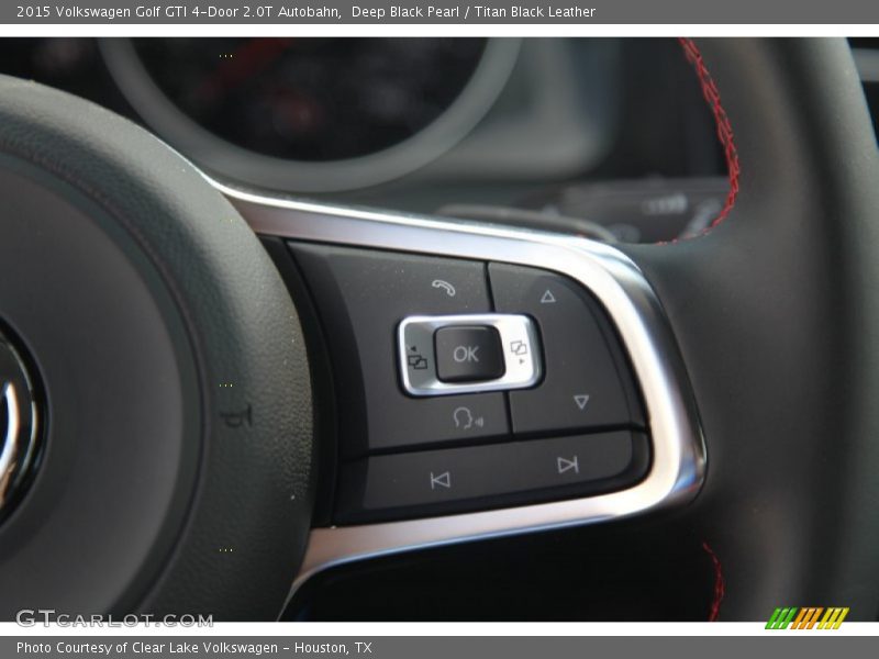 Deep Black Pearl / Titan Black Leather 2015 Volkswagen Golf GTI 4-Door 2.0T Autobahn