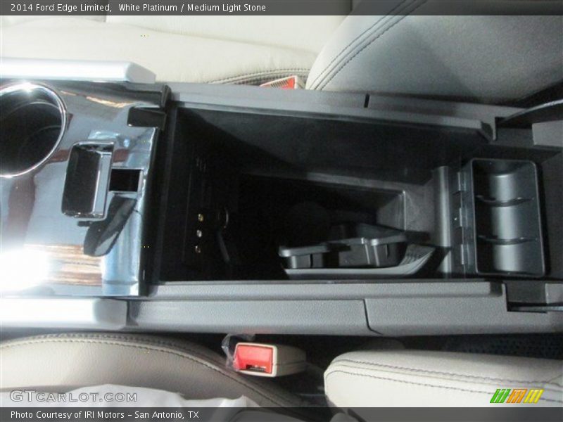 White Platinum / Medium Light Stone 2014 Ford Edge Limited