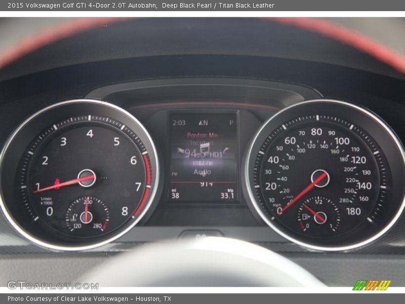  2015 Golf GTI 4-Door 2.0T Autobahn 4-Door 2.0T Autobahn Gauges
