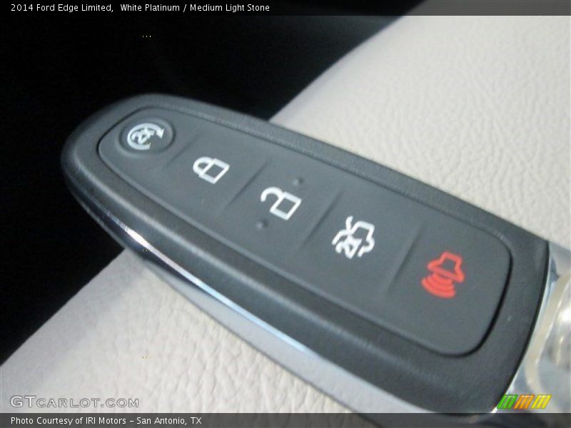 White Platinum / Medium Light Stone 2014 Ford Edge Limited