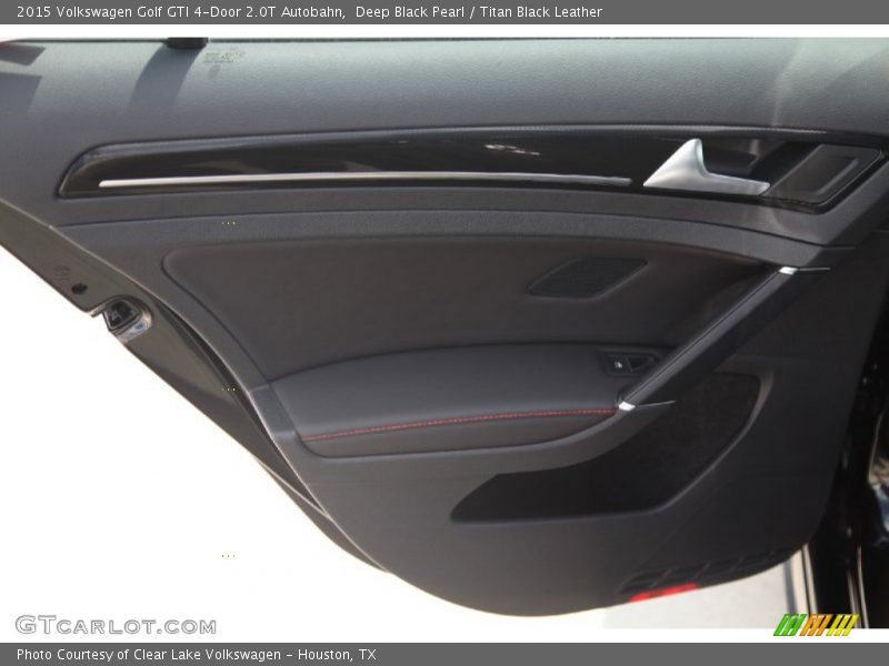 Deep Black Pearl / Titan Black Leather 2015 Volkswagen Golf GTI 4-Door 2.0T Autobahn