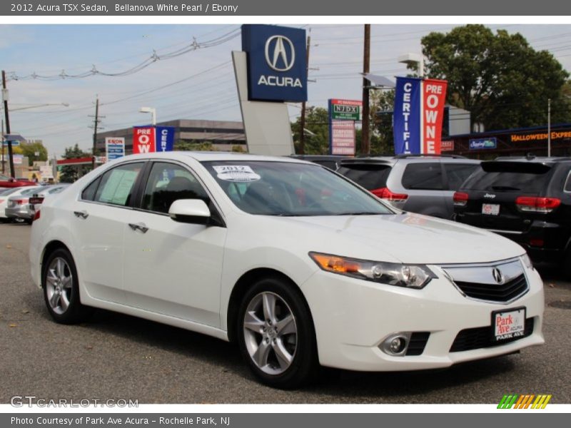 Bellanova White Pearl / Ebony 2012 Acura TSX Sedan