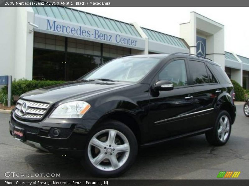 Black / Macadamia 2008 Mercedes-Benz ML 350 4Matic