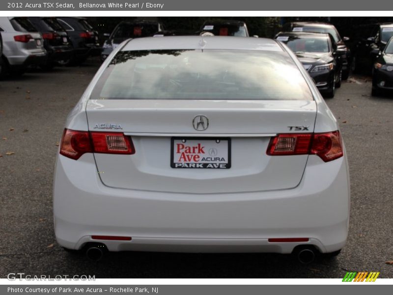 Bellanova White Pearl / Ebony 2012 Acura TSX Sedan