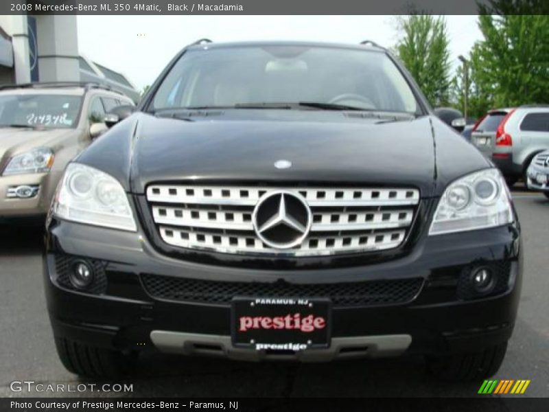 Black / Macadamia 2008 Mercedes-Benz ML 350 4Matic