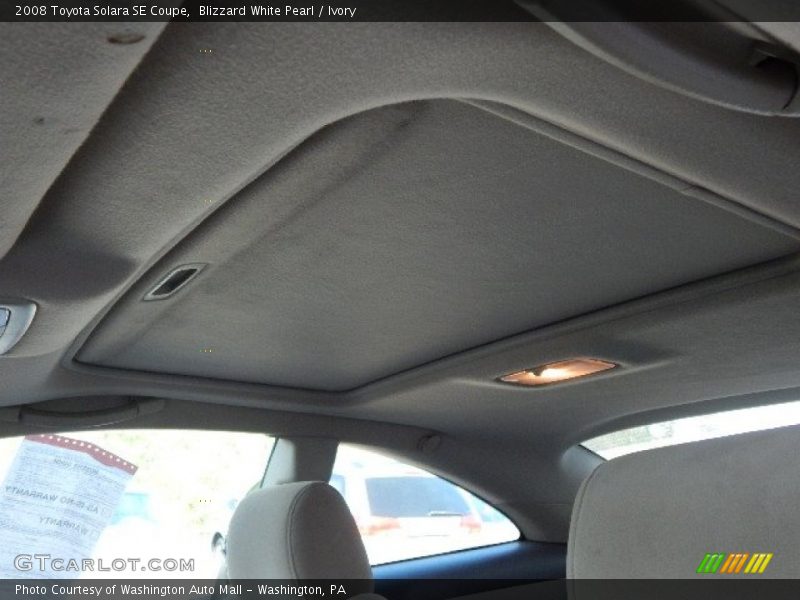 Blizzard White Pearl / Ivory 2008 Toyota Solara SE Coupe