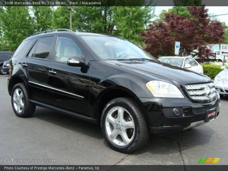 Black / Macadamia 2008 Mercedes-Benz ML 350 4Matic