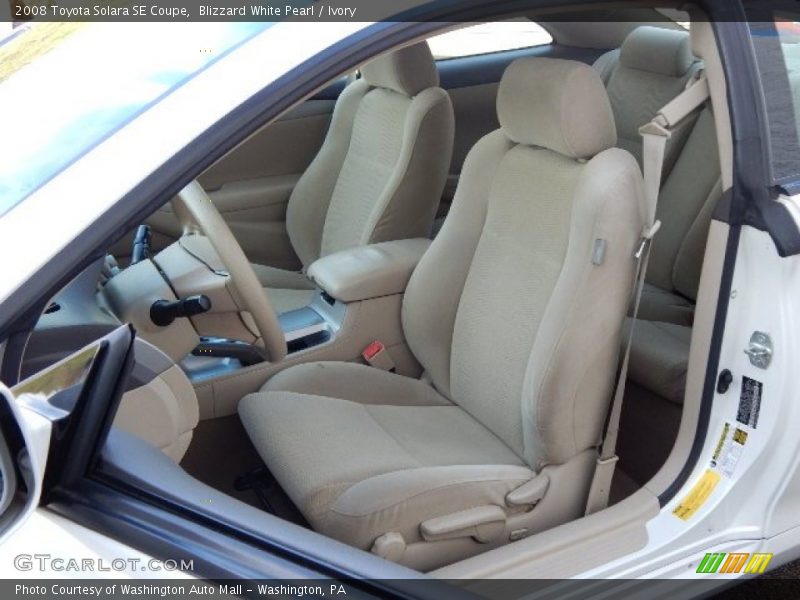 Blizzard White Pearl / Ivory 2008 Toyota Solara SE Coupe