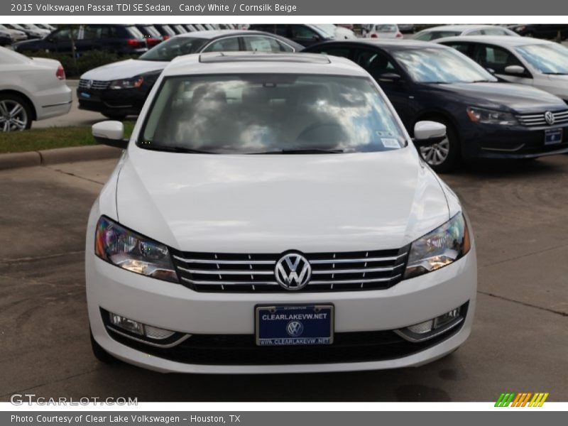 Candy White / Cornsilk Beige 2015 Volkswagen Passat TDI SE Sedan