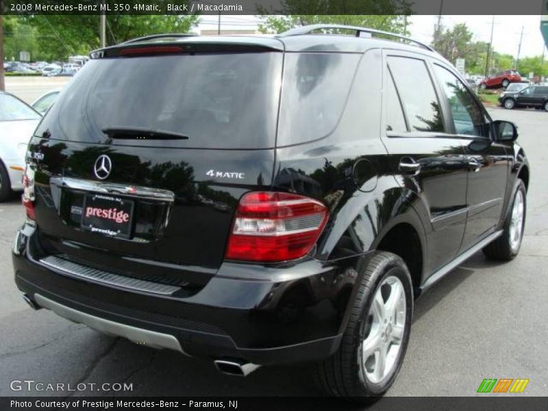 Black / Macadamia 2008 Mercedes-Benz ML 350 4Matic