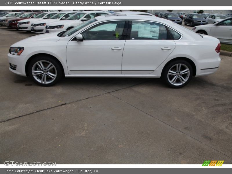 Candy White / Cornsilk Beige 2015 Volkswagen Passat TDI SE Sedan