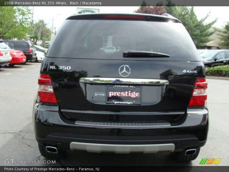Black / Macadamia 2008 Mercedes-Benz ML 350 4Matic