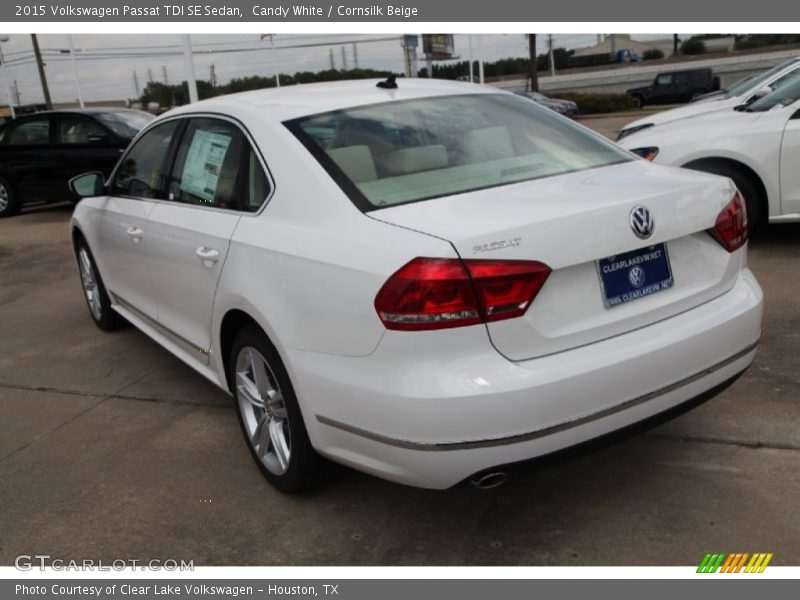 Candy White / Cornsilk Beige 2015 Volkswagen Passat TDI SE Sedan