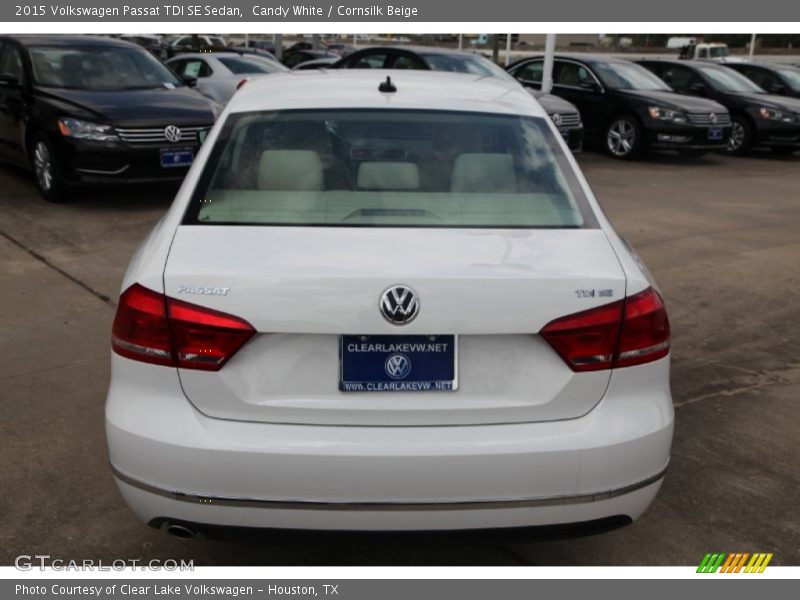 Candy White / Cornsilk Beige 2015 Volkswagen Passat TDI SE Sedan