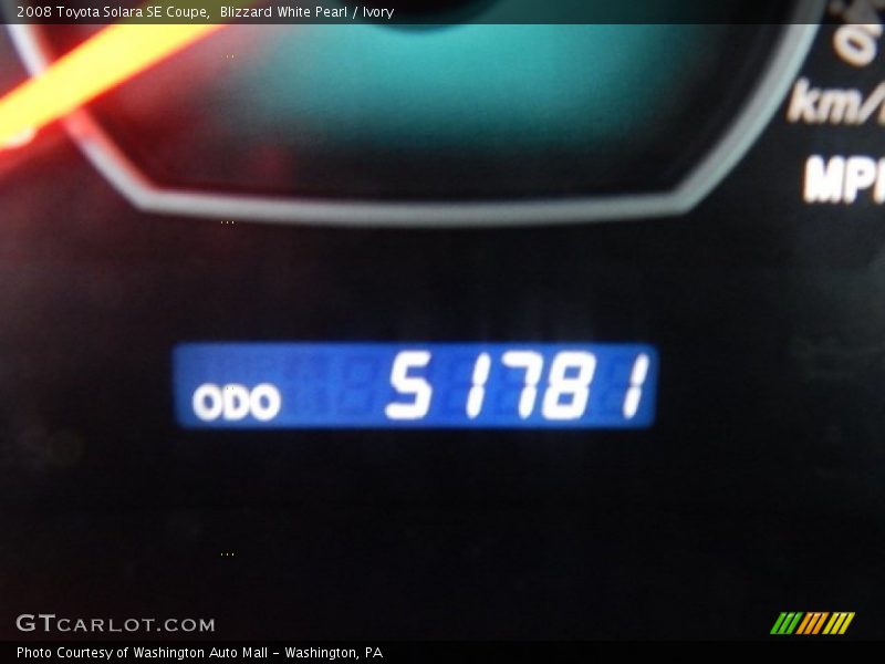 Blizzard White Pearl / Ivory 2008 Toyota Solara SE Coupe