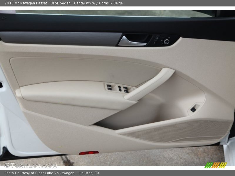 Candy White / Cornsilk Beige 2015 Volkswagen Passat TDI SE Sedan