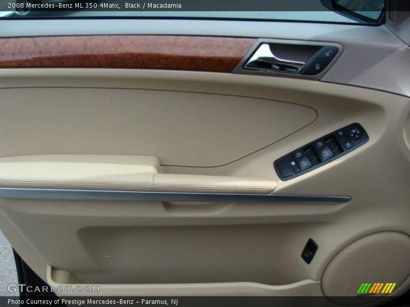 Black / Macadamia 2008 Mercedes-Benz ML 350 4Matic