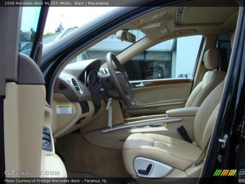 Black / Macadamia 2008 Mercedes-Benz ML 350 4Matic