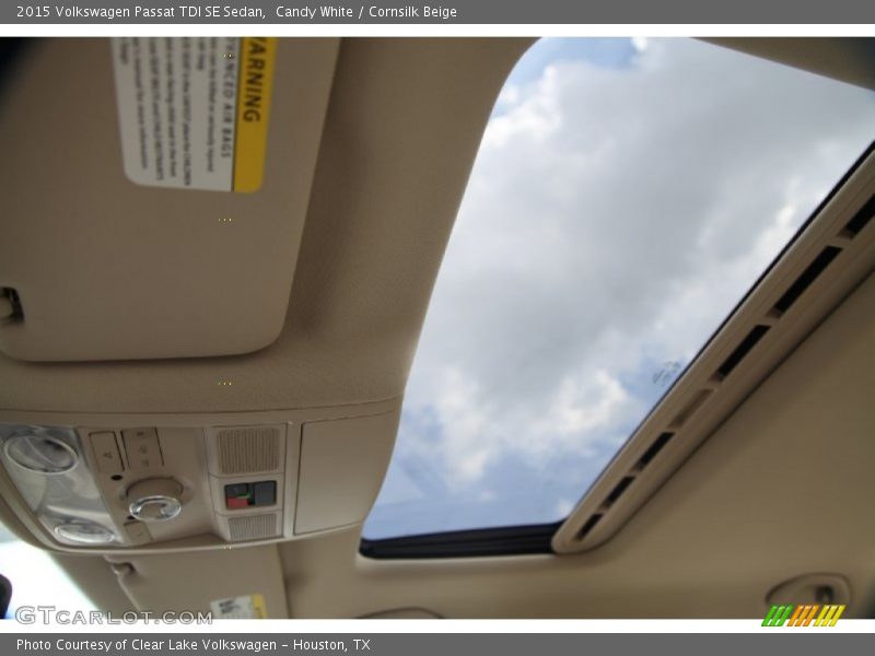 Candy White / Cornsilk Beige 2015 Volkswagen Passat TDI SE Sedan