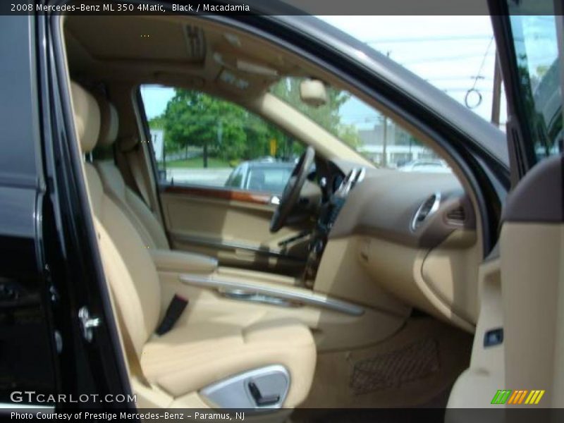 Black / Macadamia 2008 Mercedes-Benz ML 350 4Matic