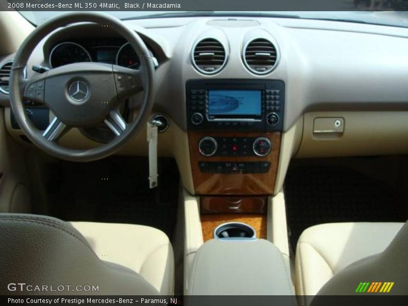 Black / Macadamia 2008 Mercedes-Benz ML 350 4Matic