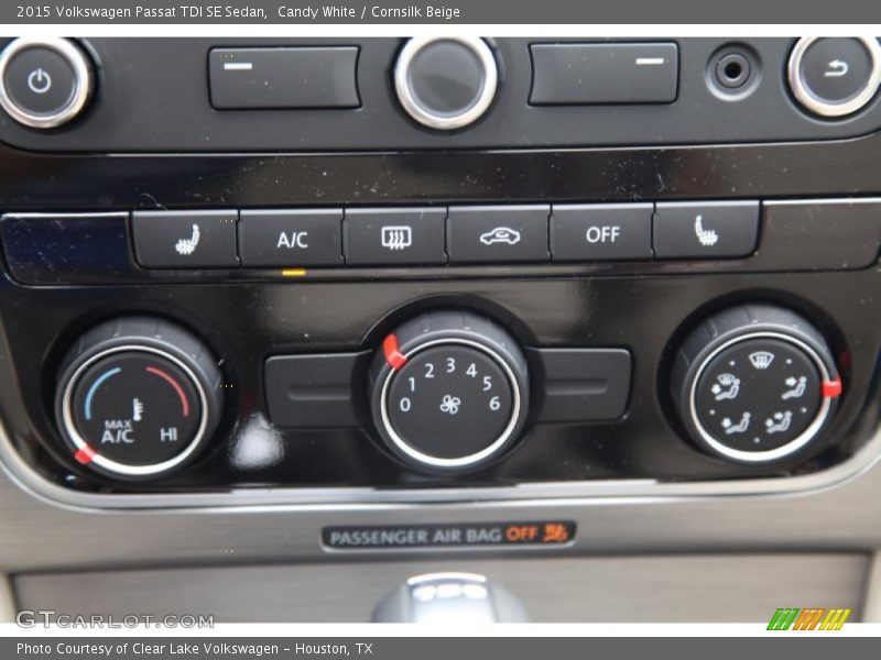 Candy White / Cornsilk Beige 2015 Volkswagen Passat TDI SE Sedan