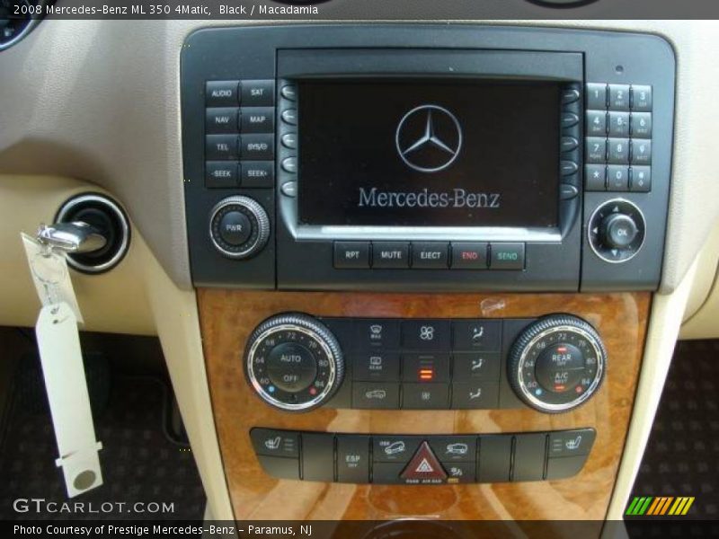 Black / Macadamia 2008 Mercedes-Benz ML 350 4Matic
