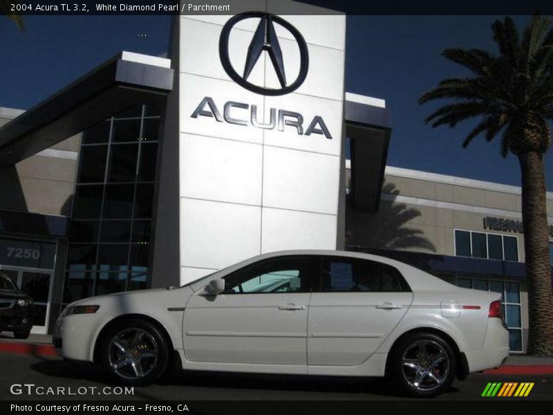 White Diamond Pearl / Parchment 2004 Acura TL 3.2