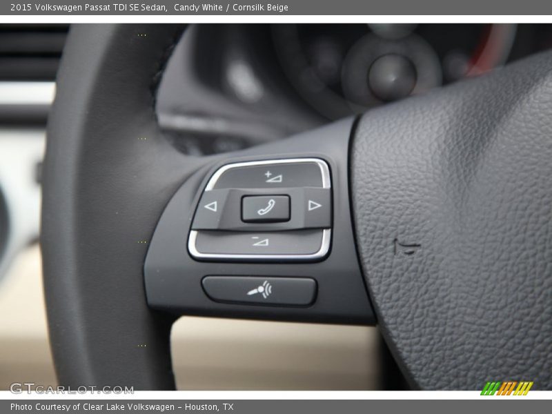 Candy White / Cornsilk Beige 2015 Volkswagen Passat TDI SE Sedan