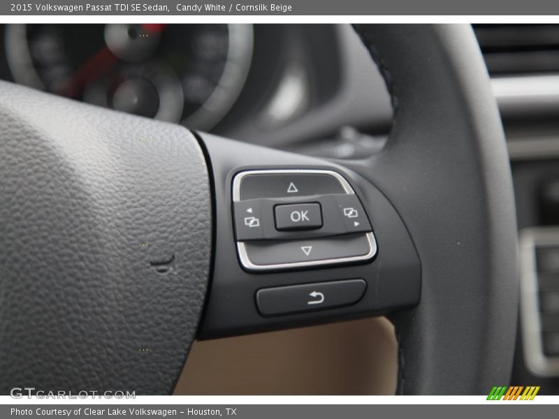 Candy White / Cornsilk Beige 2015 Volkswagen Passat TDI SE Sedan