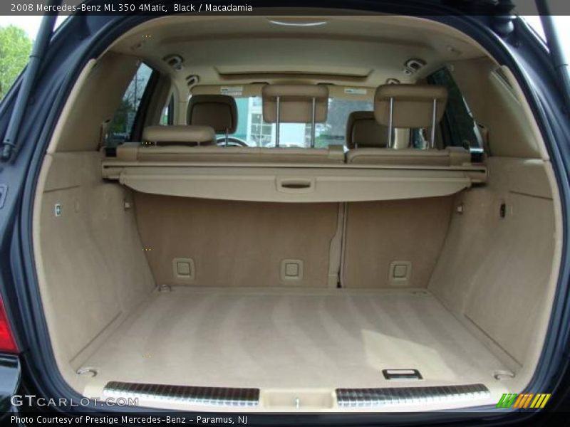 Black / Macadamia 2008 Mercedes-Benz ML 350 4Matic
