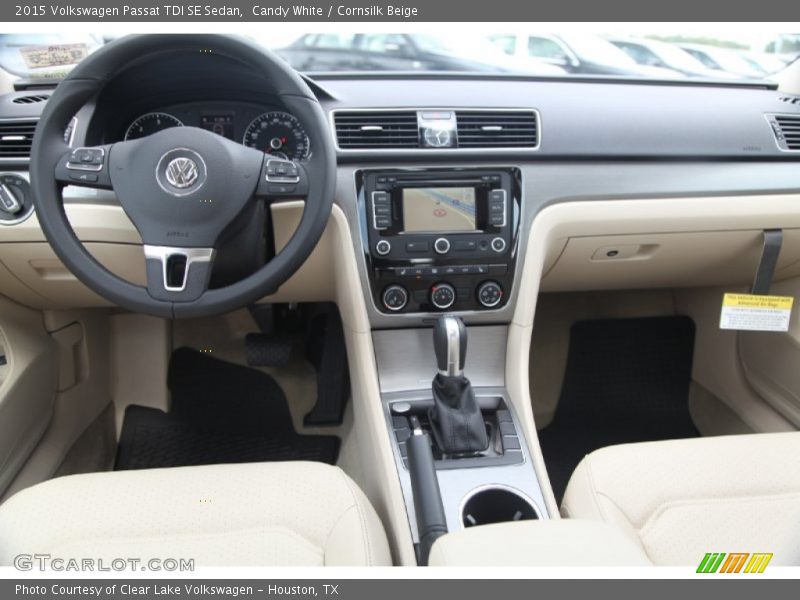 Candy White / Cornsilk Beige 2015 Volkswagen Passat TDI SE Sedan