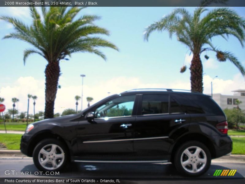 Black / Black 2008 Mercedes-Benz ML 350 4Matic
