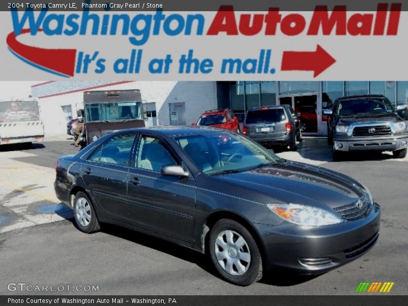 Phantom Gray Pearl / Stone 2004 Toyota Camry LE
