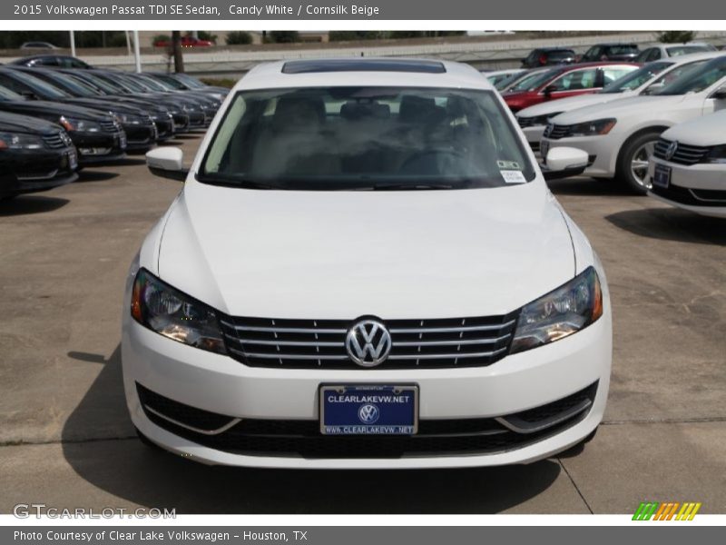 Candy White / Cornsilk Beige 2015 Volkswagen Passat TDI SE Sedan