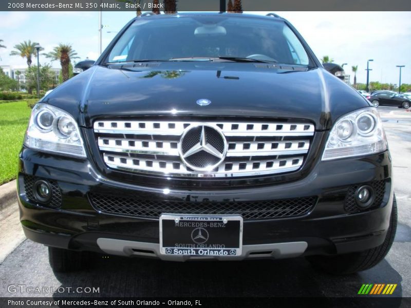 Black / Black 2008 Mercedes-Benz ML 350 4Matic
