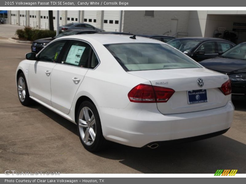 Candy White / Cornsilk Beige 2015 Volkswagen Passat TDI SE Sedan