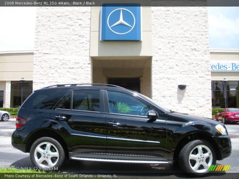 Black / Black 2008 Mercedes-Benz ML 350 4Matic