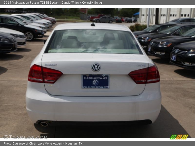 Candy White / Cornsilk Beige 2015 Volkswagen Passat TDI SE Sedan