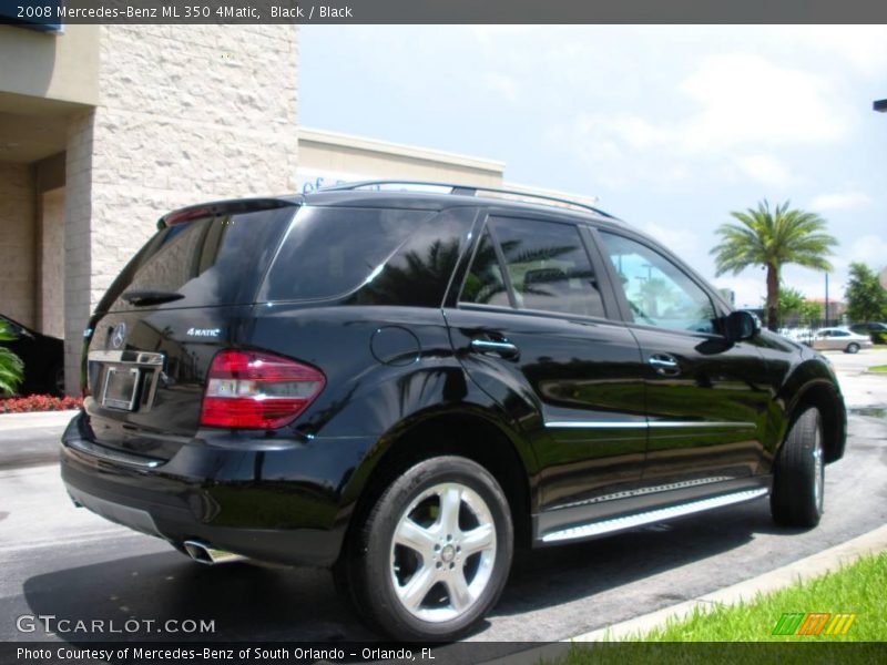 Black / Black 2008 Mercedes-Benz ML 350 4Matic