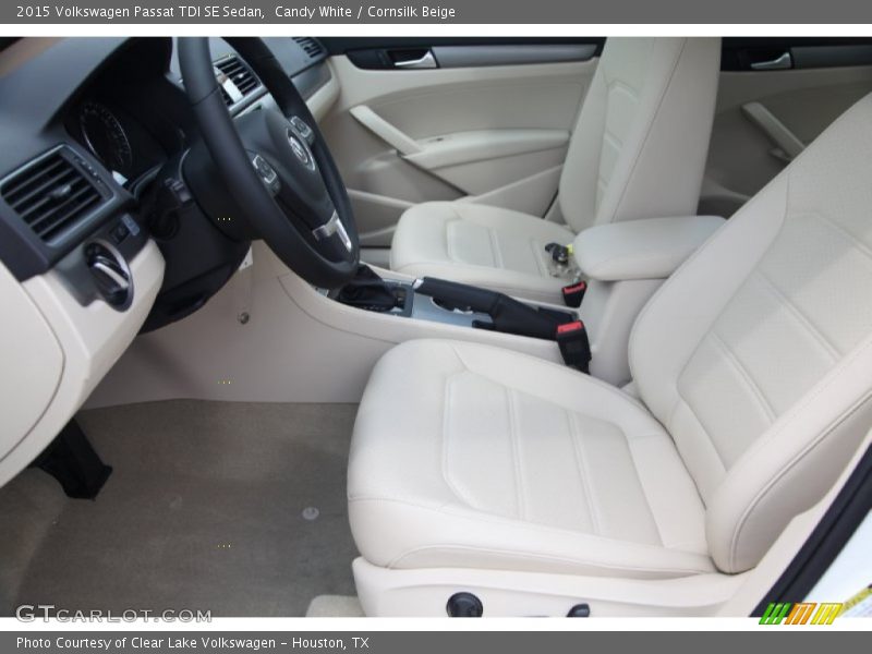 Candy White / Cornsilk Beige 2015 Volkswagen Passat TDI SE Sedan