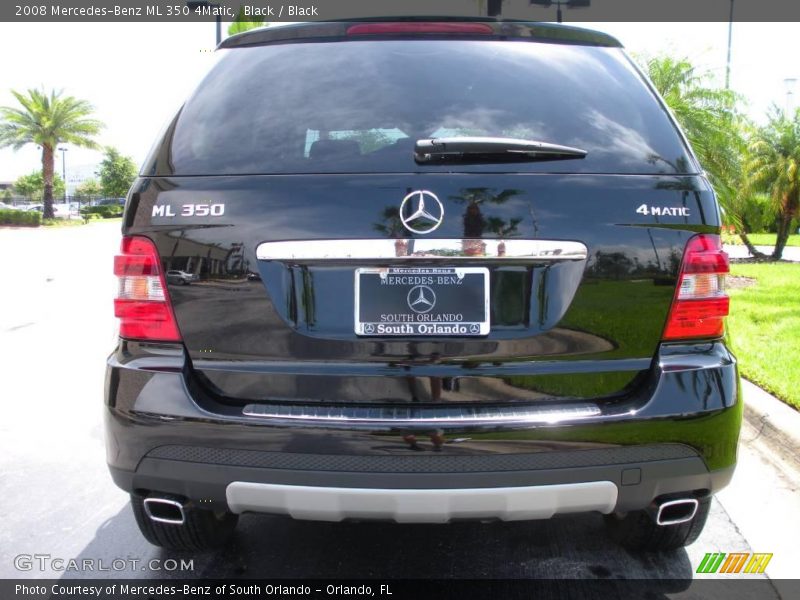 Black / Black 2008 Mercedes-Benz ML 350 4Matic