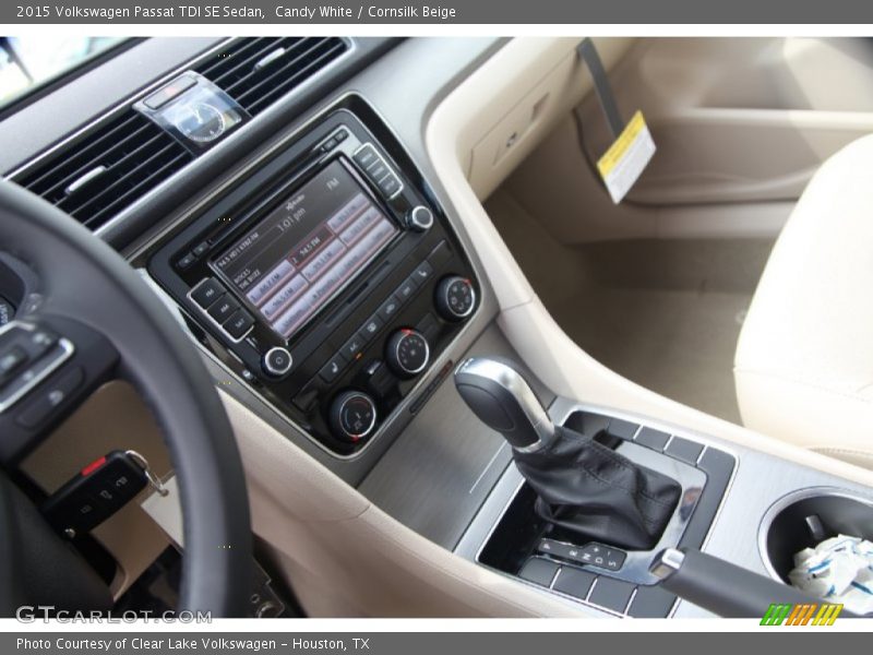 Candy White / Cornsilk Beige 2015 Volkswagen Passat TDI SE Sedan